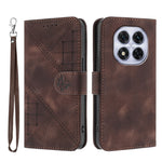For Xiaomi Redmi Note 14 Pro 4G Leather Wallet Case Butterfly Flower Imprinted Phone Cover with Strap