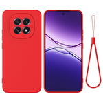 For Oppo F29 5G Liquid Silicone Case Phone Back Cover with Hand Strap