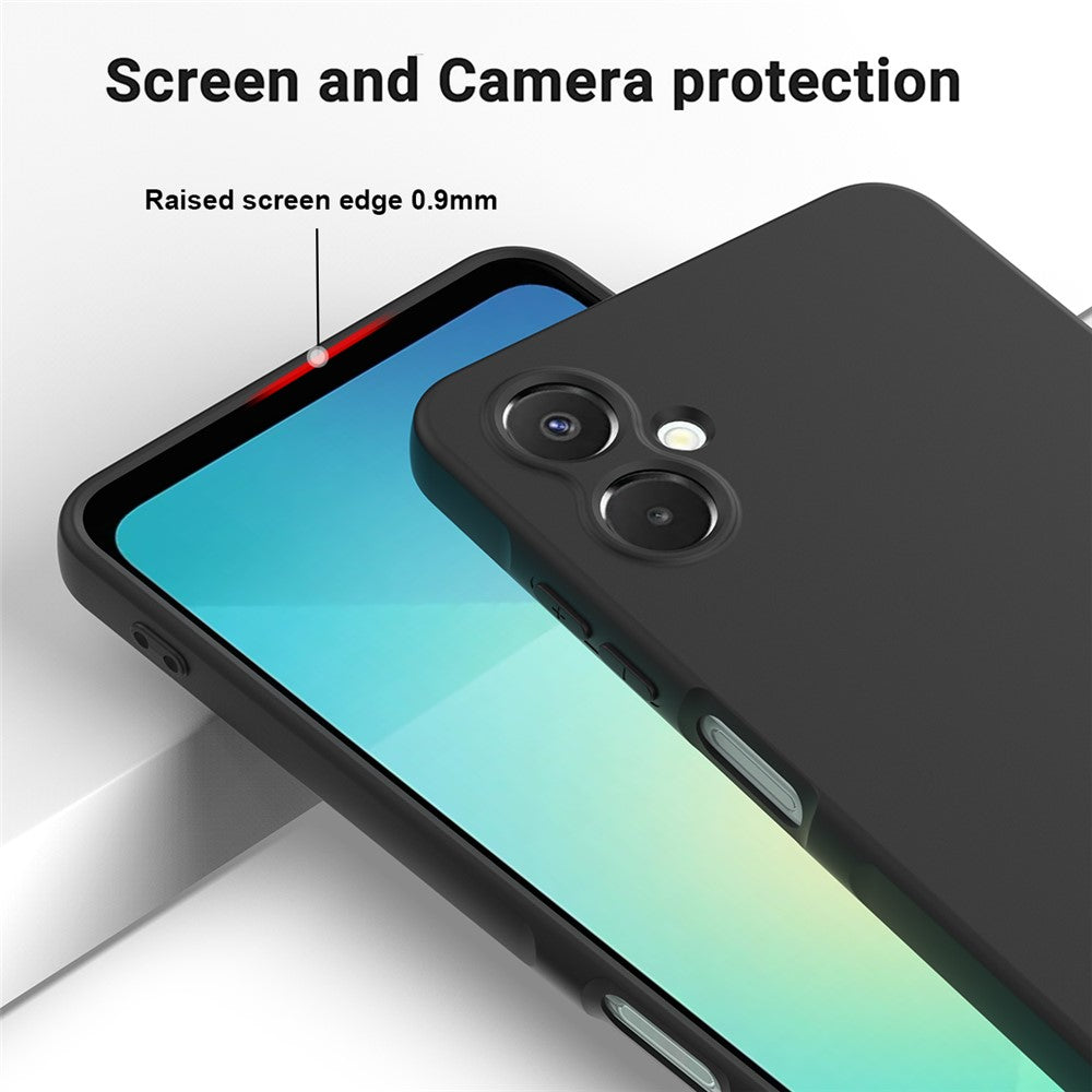 Samsung Galaxy A06 5G flytande silikonskal mobilbaksida med handrem