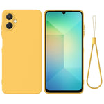Samsung Galaxy A06 5G flytande silikonskal mobilbaksida med handrem