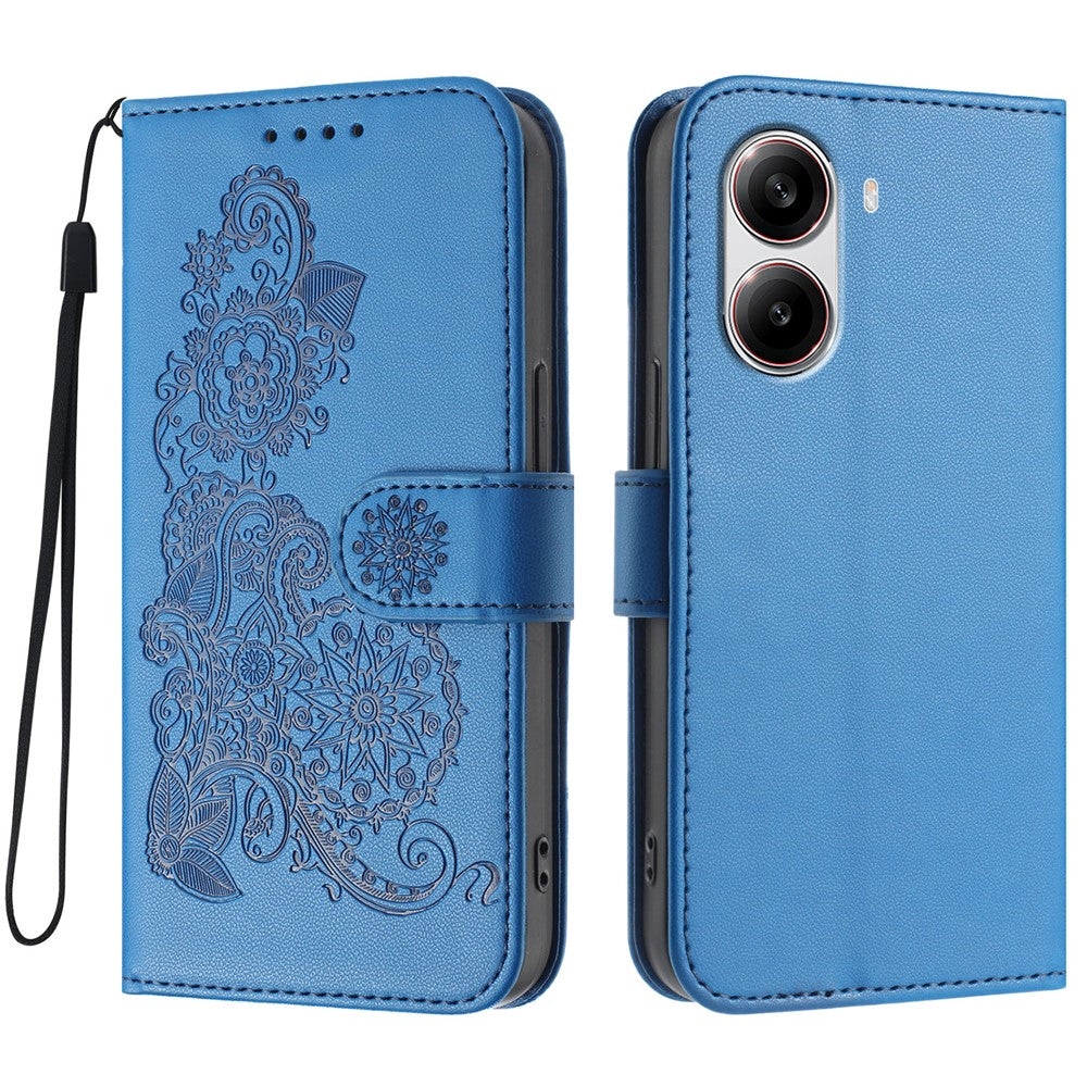 For Xiaomi Redmi Turbo 4 5G / Xiaomi Poco X7 Pro 5G Phone Cases Mandala Flower Leather Wallet Mobile Cover with Strap