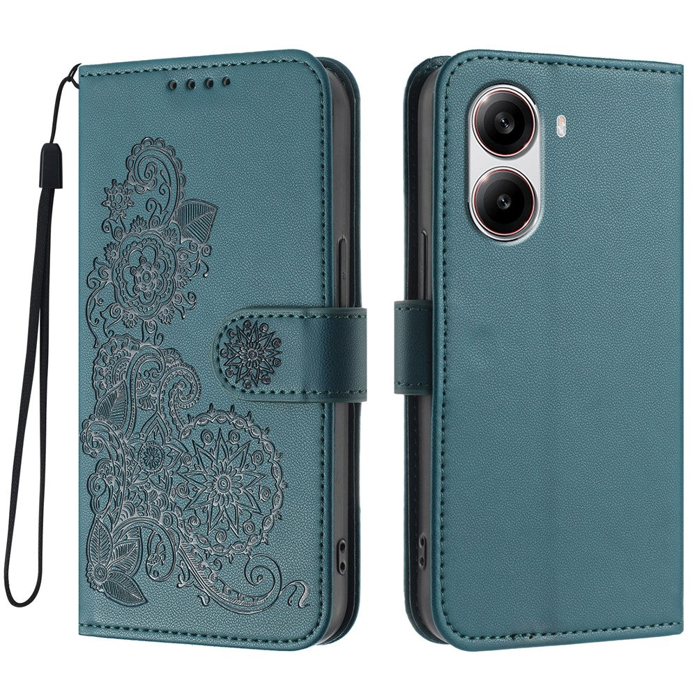 For Xiaomi Redmi Turbo 4 5G / Xiaomi Poco X7 Pro 5G Phone Cases Mandala Flower Leather Wallet Mobile Cover with Strap
