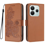 For Xiaomi Redmi Note 14 4G (164.84mm) Phone Cases Mandala Flower Leather Wallet Mobile Cover with Strap