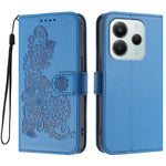 For Xiaomi Redmi Note 14 4G (164.84mm) Phone Cases Mandala Flower Leather Wallet Mobile Cover with Strap