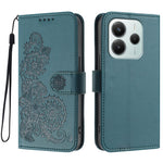 For Xiaomi Redmi Note 14 4G (164.84mm) Phone Cases Mandala Flower Leather Wallet Mobile Cover with Strap