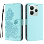 For Xiaomi Redmi Note 14 4G (164.84mm) Phone Cases Mandala Flower Leather Wallet Mobile Cover with Strap