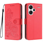 For Xiaomi Redmi Note 13 Pro+ 5G Phone Cases Mandala Flower Leather Wallet Mobile Cover with Strap