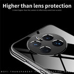 MOFI för Huawei Mate 50 RS Porsche Design 4G Fallsäkert TPU-skal, Klart Kristall Icke-gulnande Skal Skyddande mobilfodral