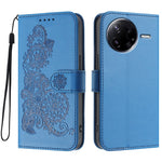 Xiaomi Redmi K80 5G / Xiaomi Poco F7 Pro 5G-mobilcover med mandalablomst, læderpung og rem