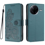 Xiaomi Redmi K80 5G / Xiaomi Poco F7 Pro 5G-mobilcover med mandalablomst, læderpung og rem