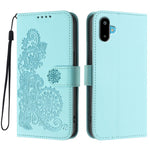 For Samsung Galaxy M06 5G / Galaxy F06 5G Phone Cases Mandala Flower Leather Wallet Mobile Cover with Strap