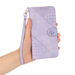 For Honor 400 Lite 5G Leather Wallet Case Butterfly Flower Imprinted Phone Cover with Strap