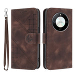 For Honor Magic6 Lite 5G / Honor X9b 5G / Honor X50 5G Leather Wallet Case Butterfly Flower Imprinted Phone Cover with Strap