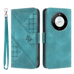 For Honor Magic6 Lite 5G / Honor X9b 5G / Honor X50 5G Leather Wallet Case Butterfly Flower Imprinted Phone Cover with Strap