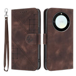 For Honor Magic5 Lite 5G / Honor X9a 5G / Honor X40 5G Leather Wallet Case Butterfly Flower Imprinted Phone Cover with Strap