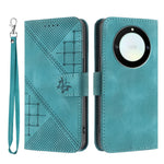 For Honor Magic5 Lite 5G / Honor X9a 5G / Honor X40 5G Leather Wallet Case Butterfly Flower Imprinted Phone Cover with Strap