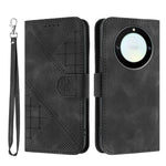 For Honor Magic5 Lite 5G / Honor X9a 5G / Honor X40 5G Leather Wallet Case Butterfly Flower Imprinted Phone Cover with Strap