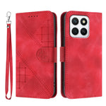 For Honor X8b 4G / Honor X8c 4G Leather Wallet Case Butterfly Flower Imprinted Phone Cover with Strap