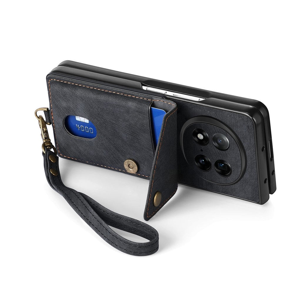 For Oppo Find N5 5G Case with Card Holder Kickstand Leather Phone Back Cover