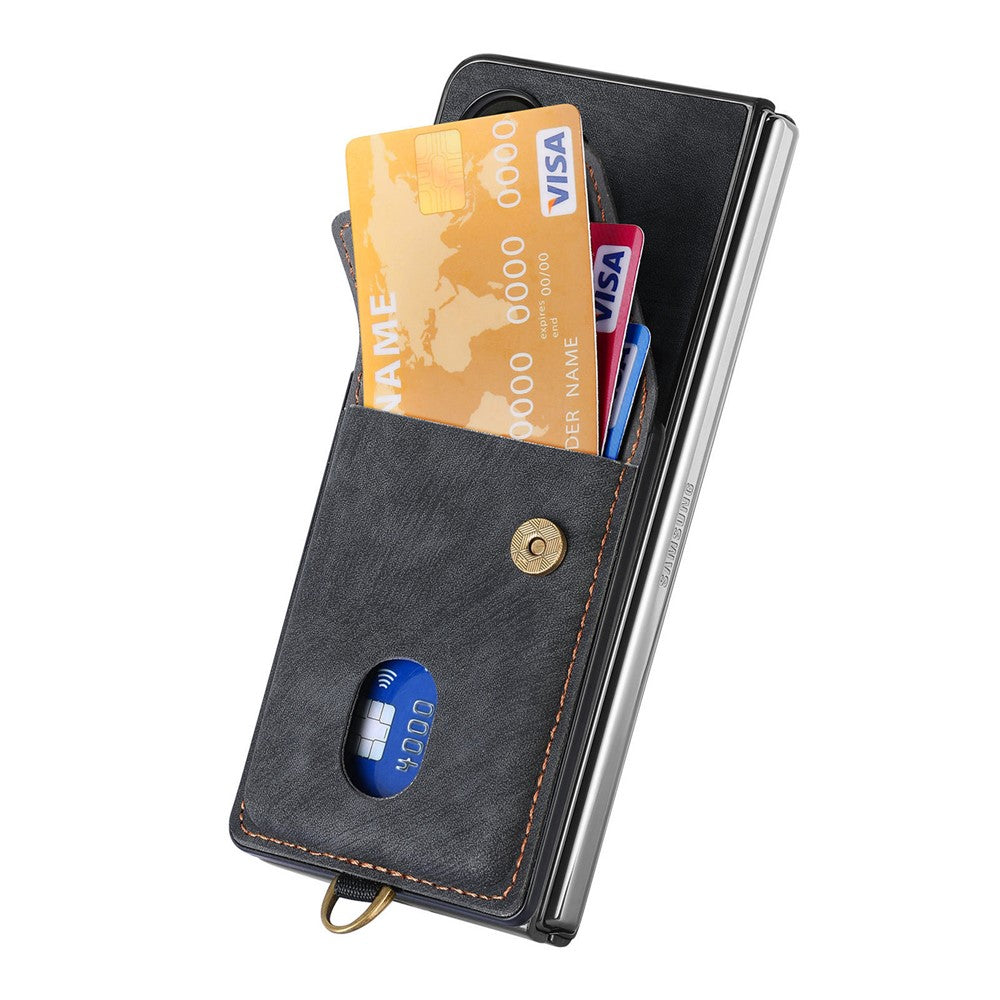 For Oppo Find N5 5G Case with Card Holder Kickstand Leather Phone Back Cover