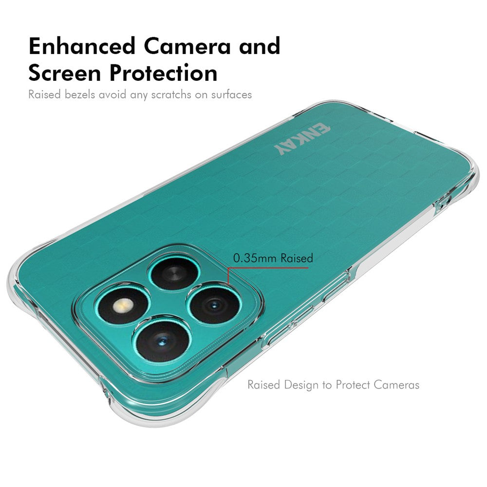 ENKAY HAT PRINCE For Honor X8c 4G Clear Phone Case Shockproof Anti-slip TPU Cover