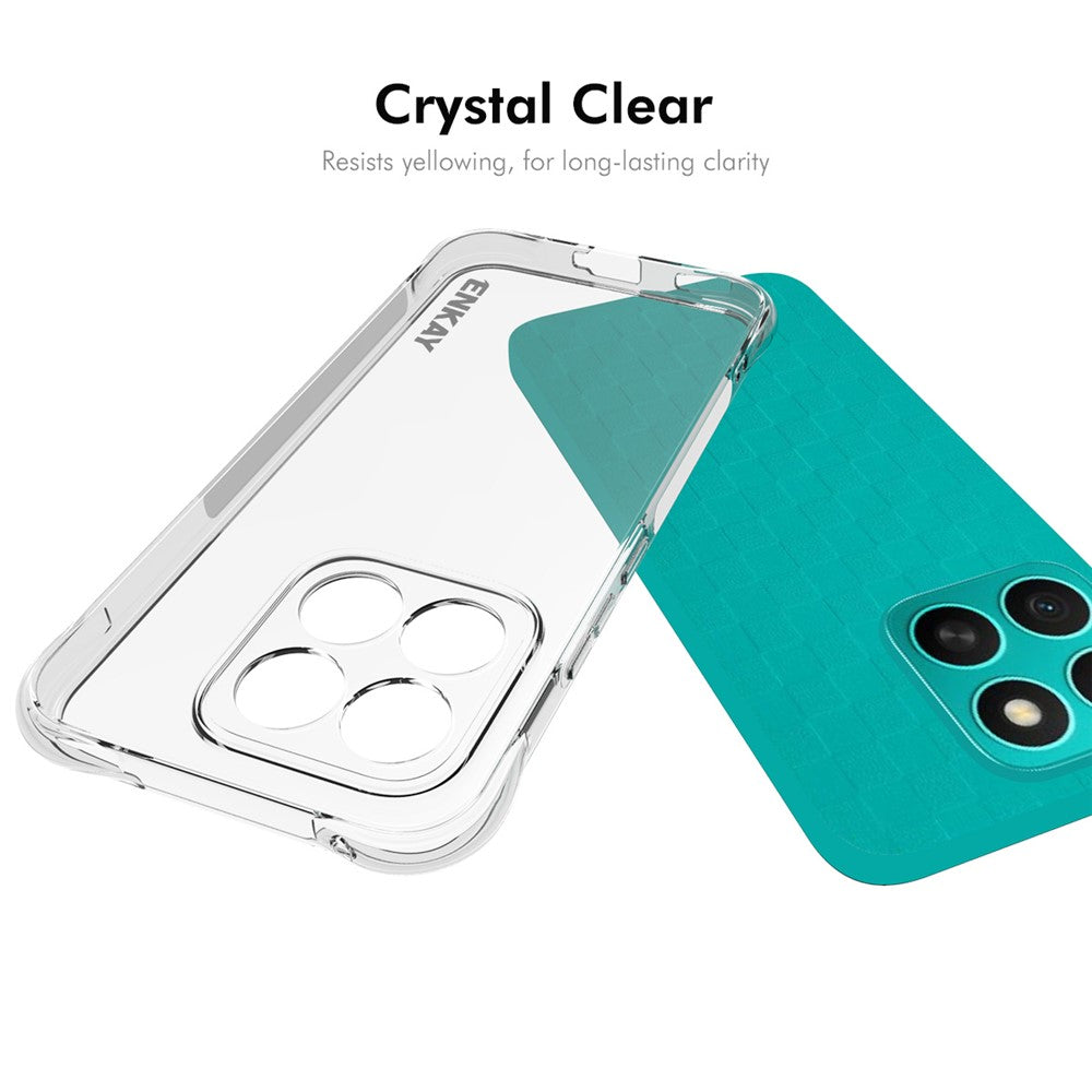 ENKAY HAT PRINCE For Honor X8c 4G Clear Phone Case Shockproof Anti-slip TPU Cover