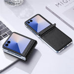 DUX DUCIS For Samsung Galaxy Z Flip7 5G Case Bril Series Leather+PC Phone Cover