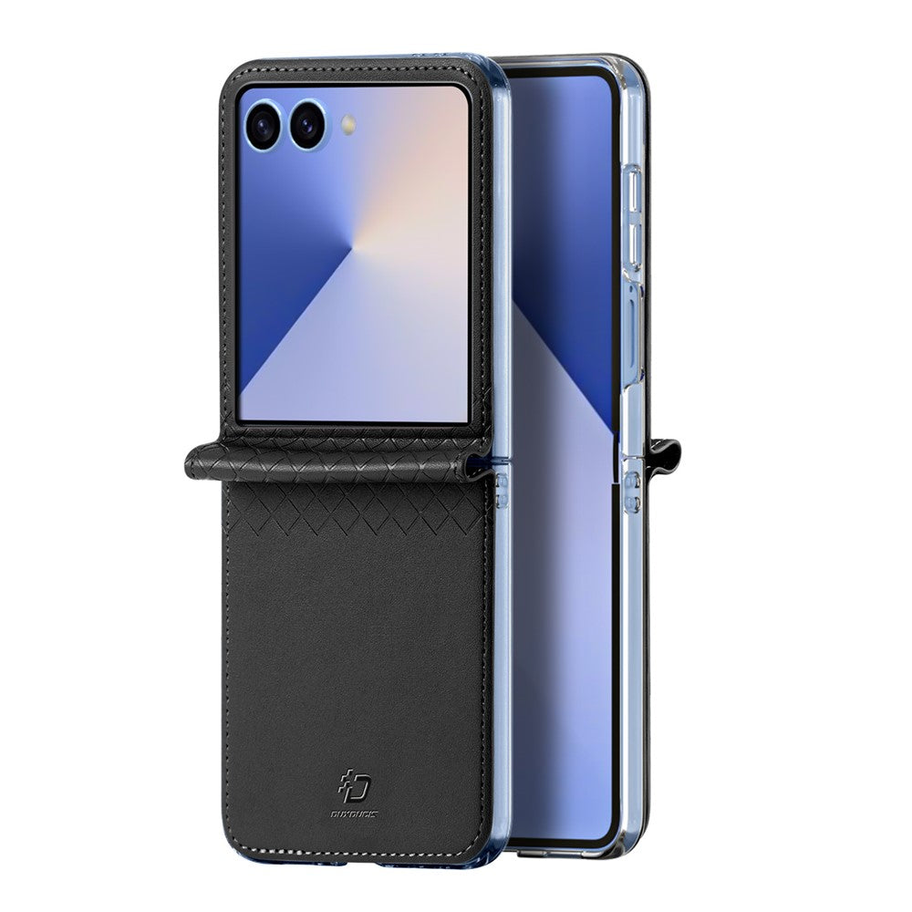 DUX DUCIS For Samsung Galaxy Z Flip7 5G Case Bril Series Leather+PC Phone Cover