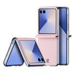 DUX DUCIS For Samsung Galaxy Z Flip7 5G Case Bril Series Leather+PC Phone Cover