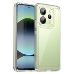 WANLONFENG MF Series for Xiaomi Redmi Note 14 4G (164.84mm) Case TPU Acrylic Clear Phone Cover with Tempered Glass Film