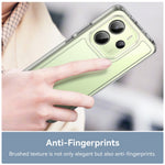 WANLONFENG MF Series for Xiaomi Redmi Note 14 4G (164.84mm) Case TPU Acrylic Clear Phone Cover with Tempered Glass Film