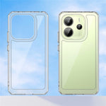 WANLONFENG MF Series for Xiaomi Redmi Note 14 4G (164.84mm) Case TPU Acrylic Clear Phone Cover with Tempered Glass Film