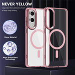 For Samsung Galaxy S25 Edge Magnetic Case TPU+PC Transparent Phone Cover