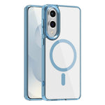 For Samsung Galaxy S25 Edge Magnetic Case TPU+PC Transparent Phone Cover