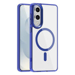 For Samsung Galaxy S25 Edge Magnetic Case TPU+PC Transparent Phone Cover