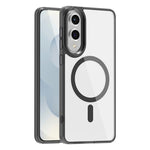 For Samsung Galaxy S25 Edge Magnetic Case TPU+PC Transparent Phone Cover
