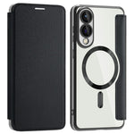 For Samsung Galaxy S25 Edge Magnetic Case RFID Blocking Leather Phone Cover