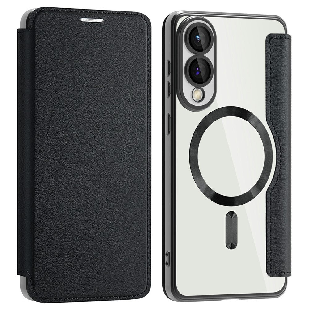 For Samsung Galaxy S25 Edge Magnetic Case RFID Blocking Leather Phone Cover