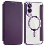 For Samsung Galaxy S25 Edge Magnetic Case RFID Blocking Leather Phone Cover