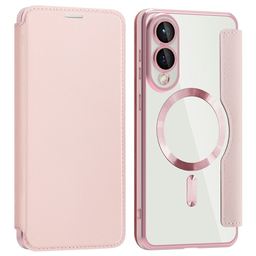 For Samsung Galaxy S25 Edge Magnetic Case RFID Blocking Leather Phone Cover
