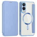 For Samsung Galaxy S25 Edge Magnetic Case RFID Blocking Leather Phone Cover
