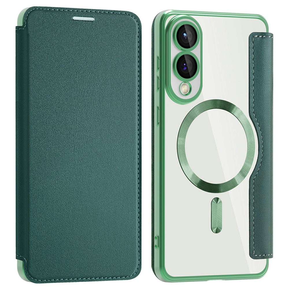 For Samsung Galaxy S25 Edge Magnetic Case RFID Blocking Leather Phone Cover
