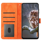 For OnePlus 13 Case Owl Imprinted PU Leather Wallet Phone Cover with Wrist Strap