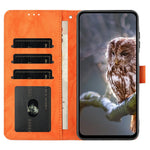 For OnePlus 13 Case Owl Imprinted PU Leather Wallet Phone Cover with Wrist Strap