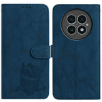 For OnePlus 13 Case Owl Imprinted PU Leather Wallet Phone Cover with Wrist Strap