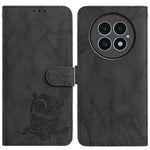 For OnePlus 13 Case Owl Imprinted PU Leather Wallet Phone Cover with Wrist Strap
