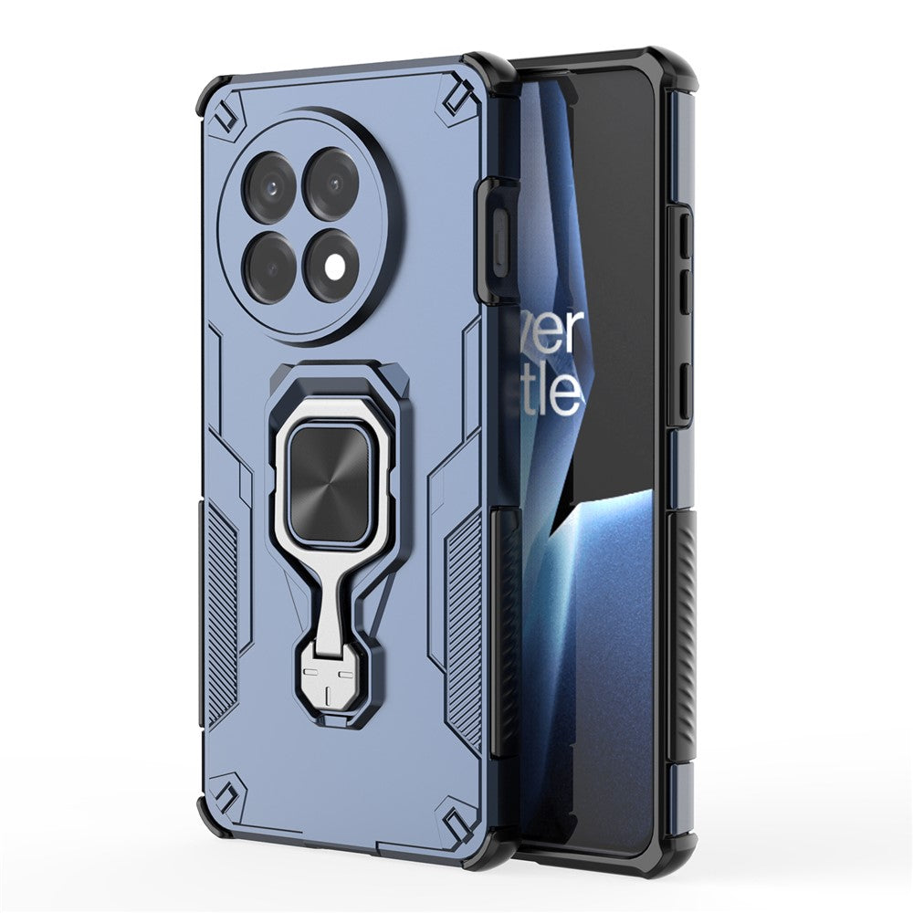 For OnePlus 13R 5G Case Rotatable Ring Kickstand PC + TPU Shockproof Phone Cover