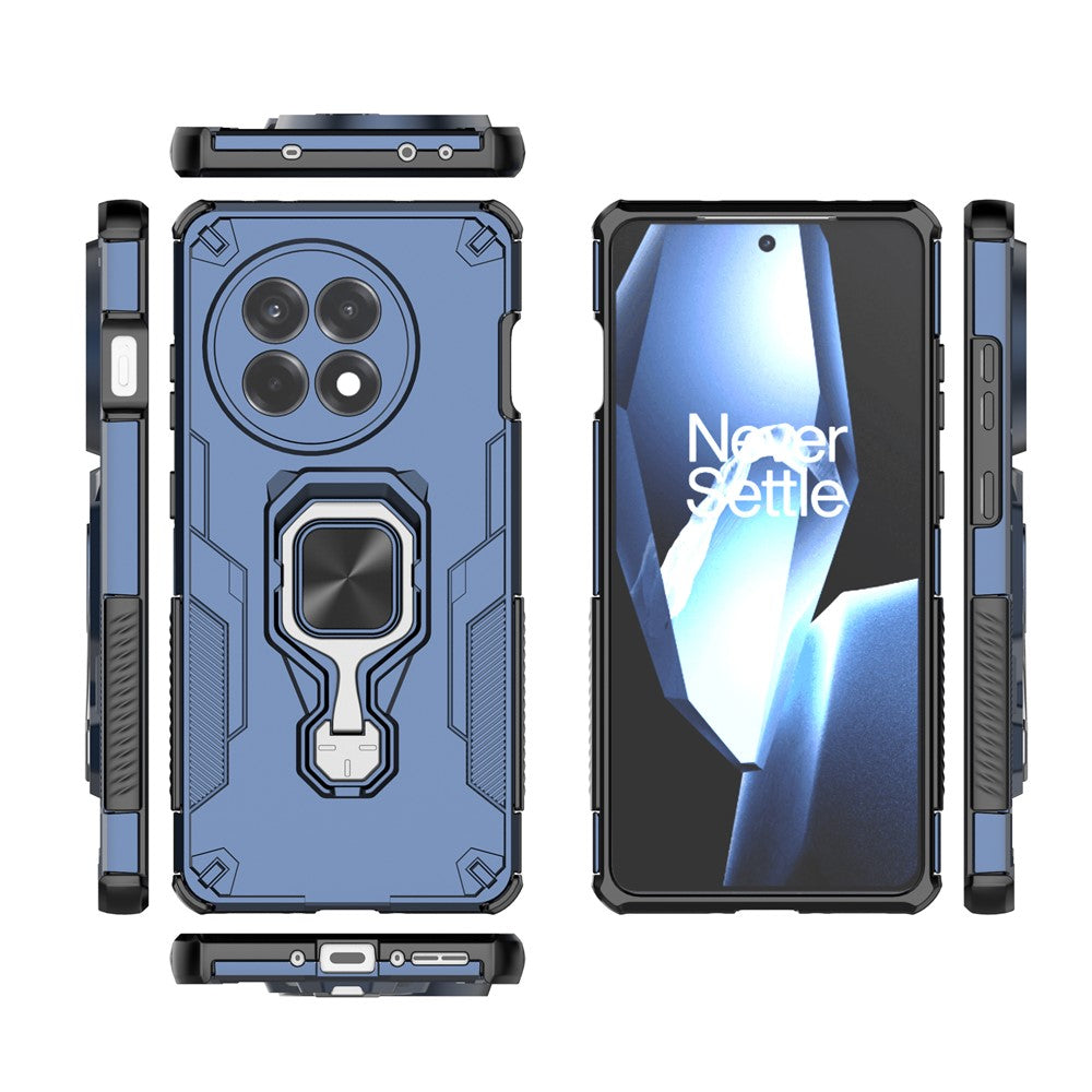 For OnePlus 13R 5G Case Rotatable Ring Kickstand PC + TPU Shockproof Phone Cover