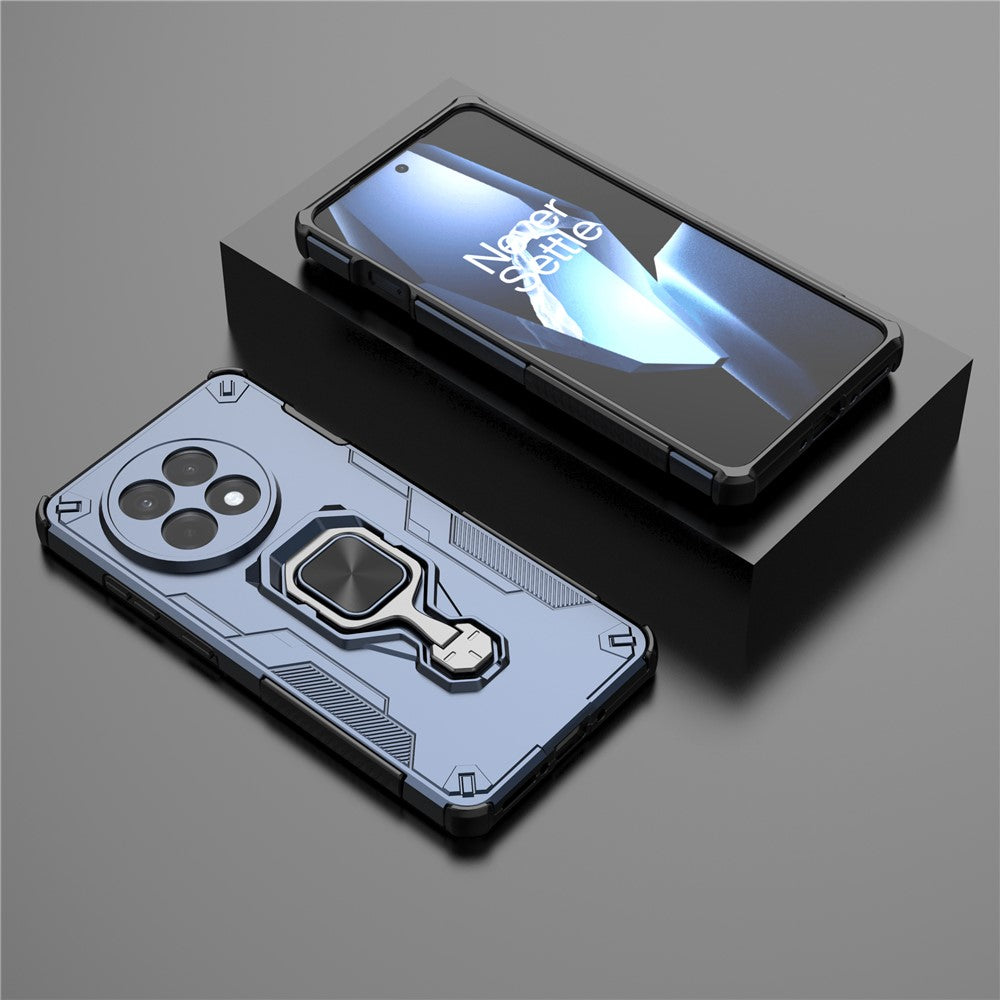 For OnePlus 13R 5G Case Rotatable Ring Kickstand PC + TPU Shockproof Phone Cover