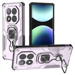 For Xiaomi Redmi Note 14 Pro 5G / Poco X7 5G Case Rotatable Ring Kickstand PC + TPU Shockproof Phone Cover